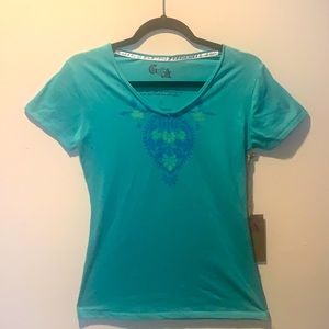 Green Apple Tee with motif